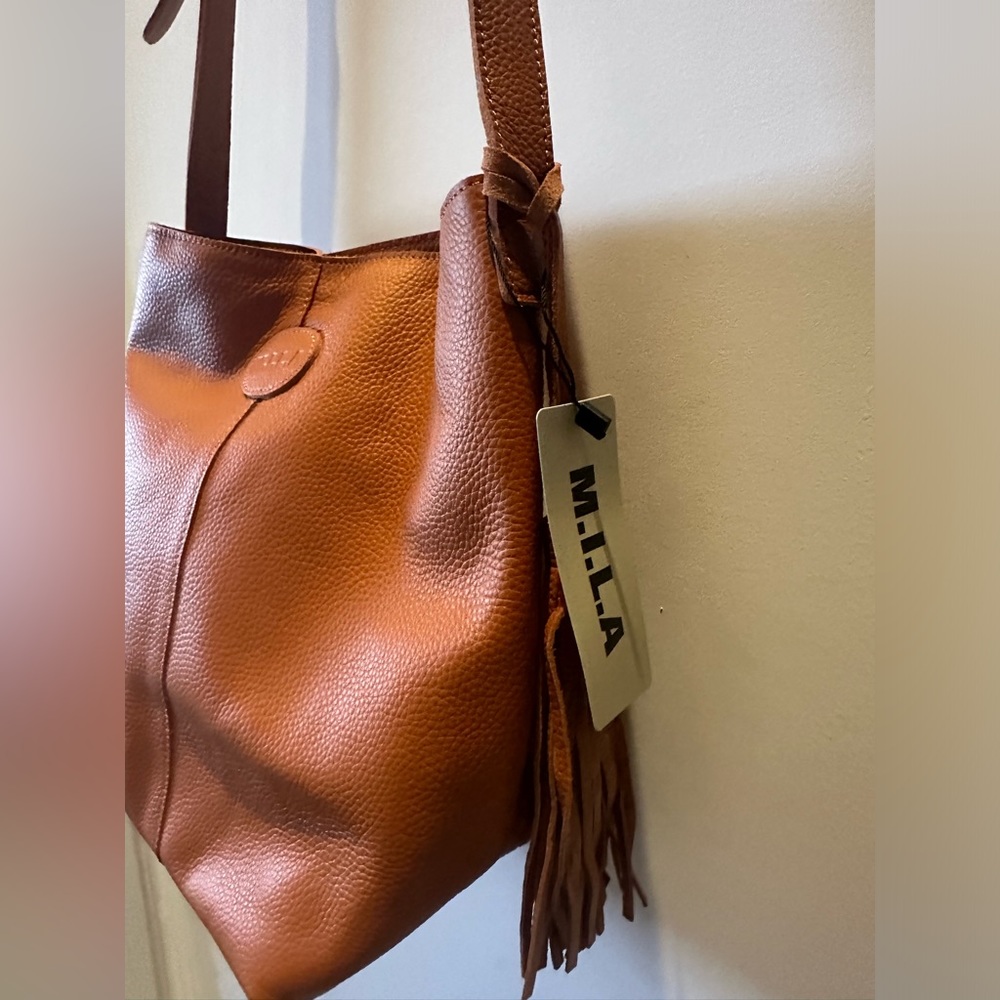 M.I.L.A. Joanie Crossbody Bag | Cognac NWT - Picture 2 of 6